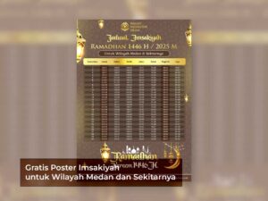 Poster Imsakiyah Medan 1446 H
